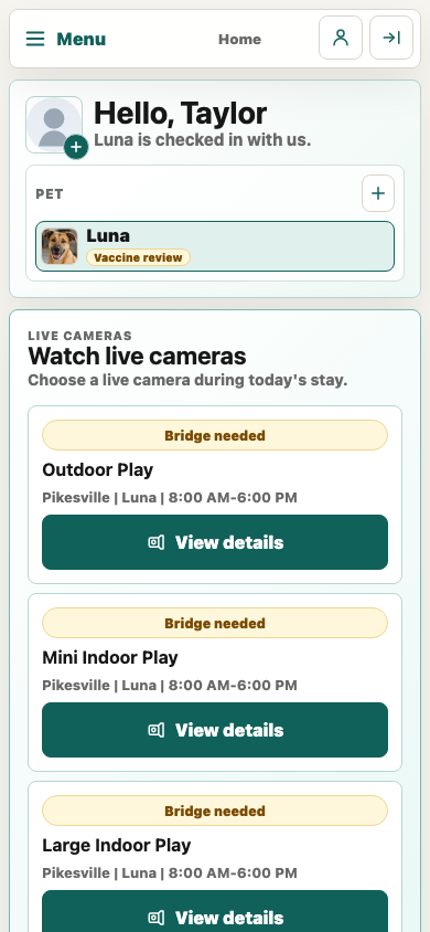Parent portal on a phone